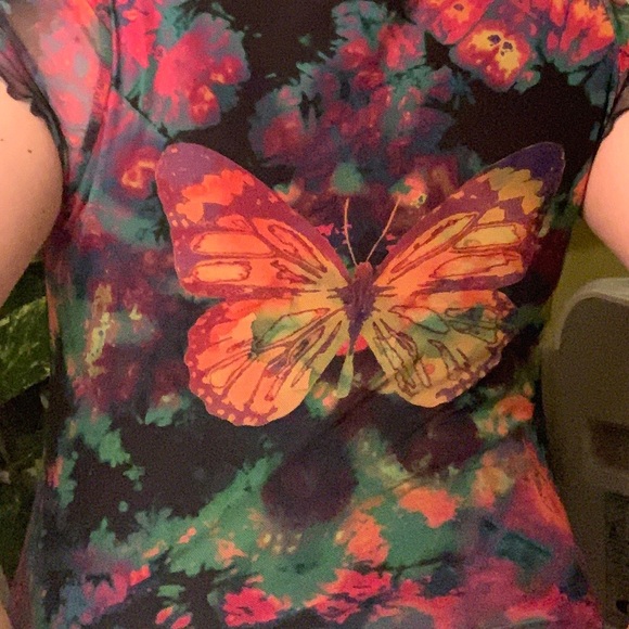 Dolls Kill X dELiA*s Rainbow Butterfly Dress - Picture 2 of 3